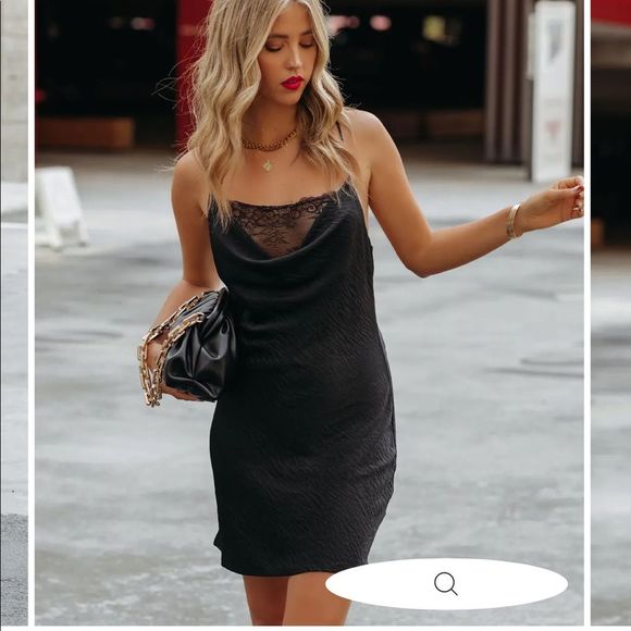 NWOT VICI ALIVIA SATIN LACE SLIP DRESS - Picture 6 of 9